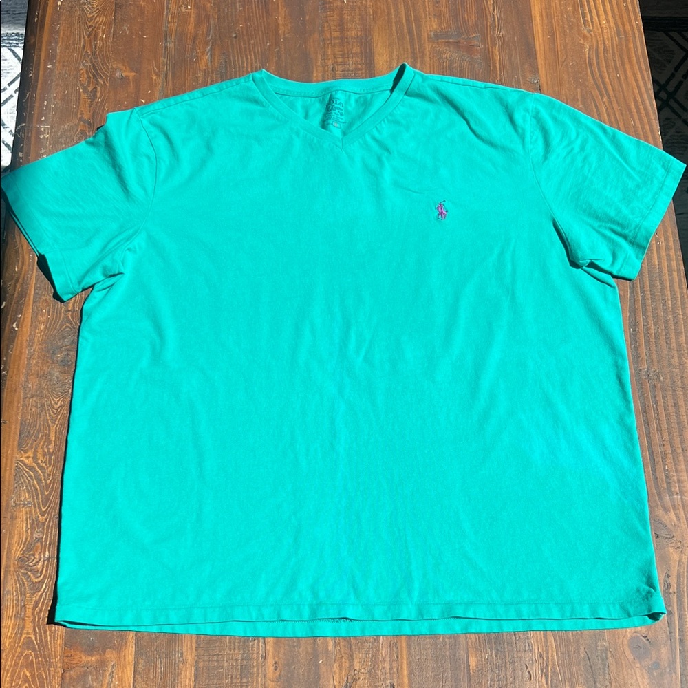 Polo by Ralph Lauren Men's Teal Short Sleeve Tee